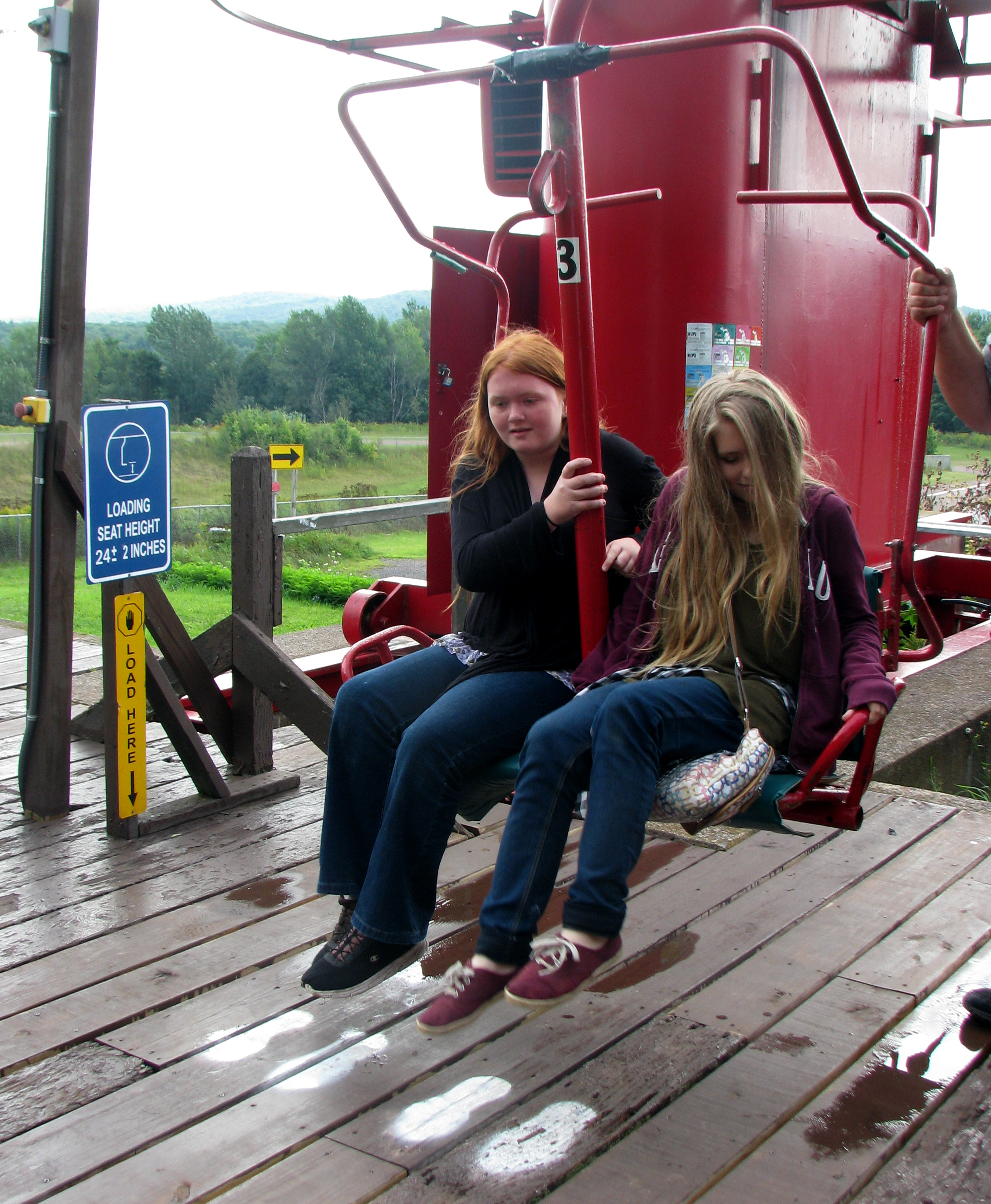 Youth on ski lift